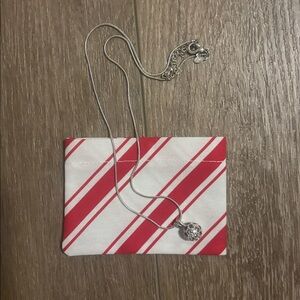 Silver Necklace with Crystal Pendant - Premier Designs